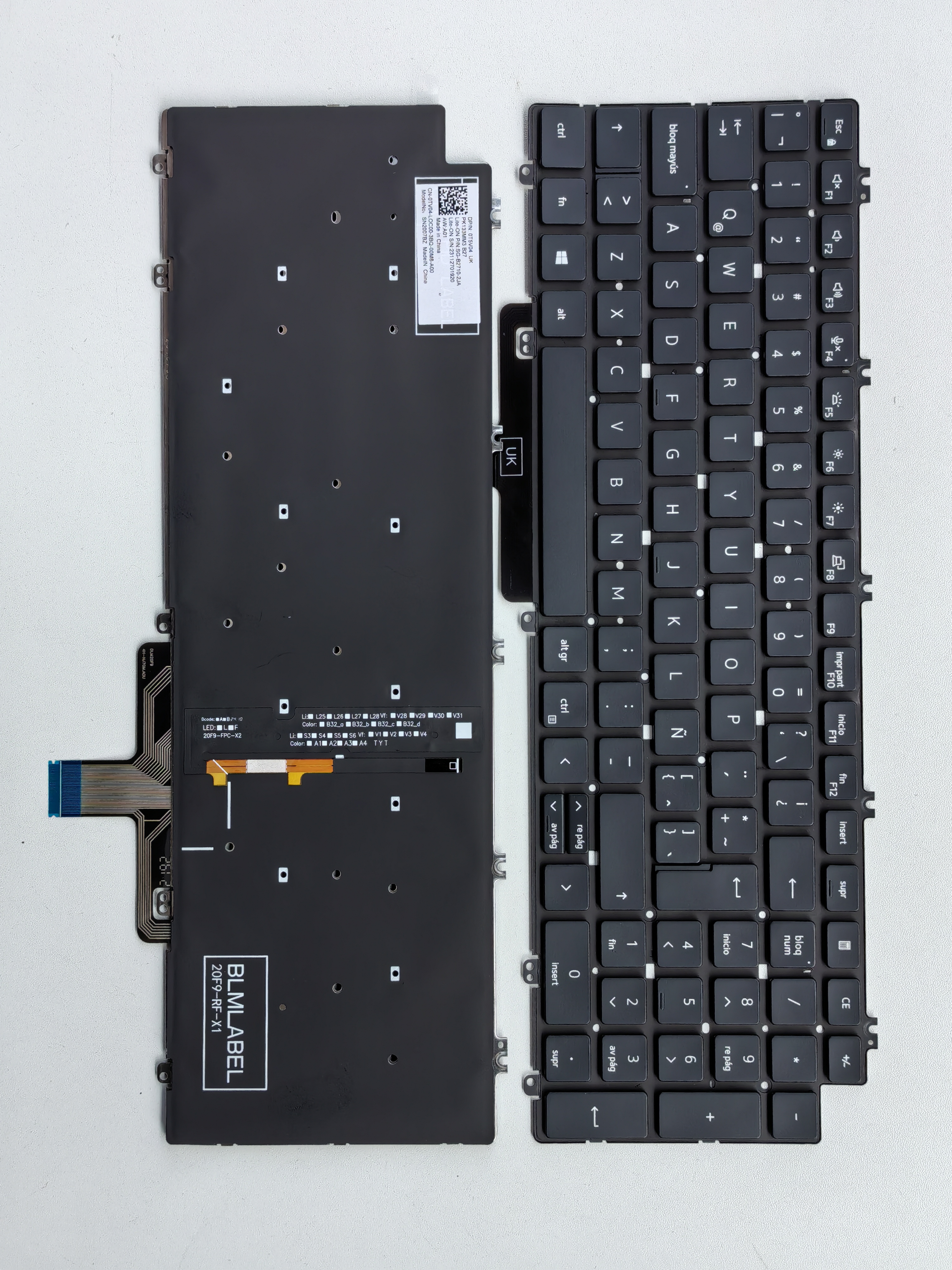 Picture of New Replacement Laptop Keyboard For DELL 3561/3560/latitude5520/5521/7550 BLACK Backlit LA Layout